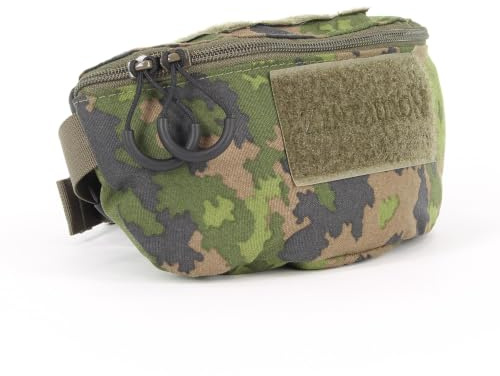 Zentauron Taktische Bauchtasche 1,25L aus Cordura - MOLLE Hüfttasche mit 2 Fächern & Klettfläche für EDC, IFAK & Outdoor - Hüftgurt 70-120 cm - Robuste Gürteltasche für Militär, Wandern & Freizeit
