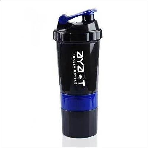 Ayaat Premium Shaker-Flasche – 500 ml, auslaufsicher, BPA-frei, perfekt mischen Sie Protein-Shakes & Smoothies – Ihr Fitness-Begleiter – Schwarz/Blau