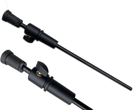 Yinfente Aufrechter Kontrabass-Endstift, Saiten-Bass-Endpin für Saiten, Bass, starkes Licht, 3/4, 4/4 Größe, aufrechte Bassteile, Metallstab mit rutschfester Unterseite (vlnp-060)