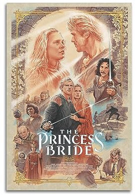 daweitianlong Filmposter The PrincessBride, dekoratives Gemälde, Leinwand, Wandkunst, Wohnzimmer, Poster, Schlafzimmer, Gemälde, ungerahmt, 20 x 30 cm