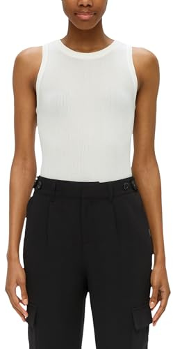 QS Damen 2143217 Stricktop, Creme 0200, XL