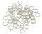 6mm Open Jump Rings, Metal Jewellery Making Findings Connector Rings, Silver