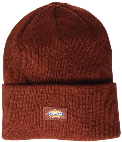 Dickies Herren Bündchen Beanie-Mütze, Rot/Ausflug, einfarbig (Getaway Solids), Einheitsgröße