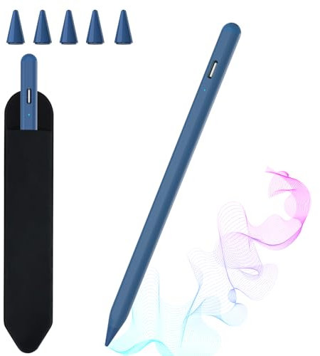 Stylet iPad 10e Génération, Stylet Tablette iPad pour 2018-2025, Pencil iPad, Stylo iPad avec Rejection de la Paume Tactile Haute Précision, Convient pour iPad 11-6,Air 3-5/M2/M3, Mini 5/6, Pro 3-6/M4