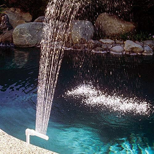 Accessori per spruzzatura per piscina, cascata sopra la piscina interrata, spray rinfrescante per la circolazione dell'aeratore per laghetto da giardino, ad alta pressione