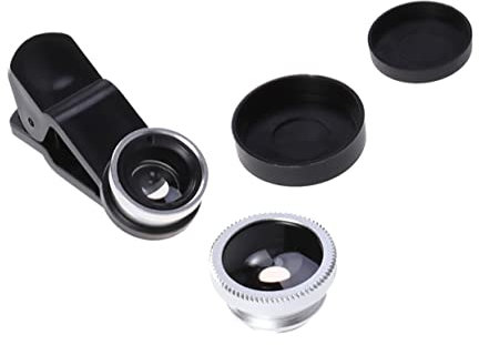 jojofuny Upgrade Your Phone Camera 0.67x Wide Angle Macro Lens Set Clip-silver Easy to Use