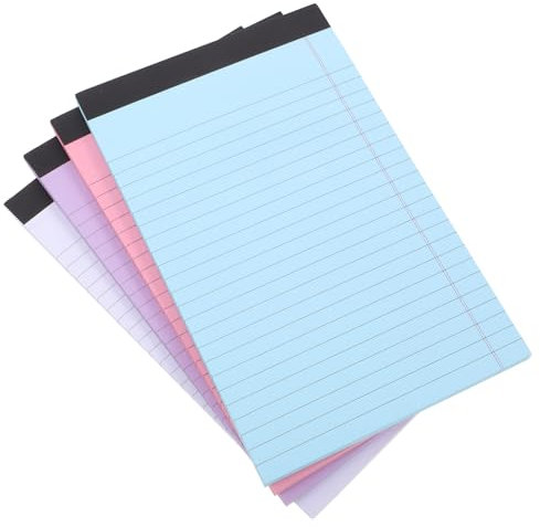 Ipetboom Confezione Da 4 Blocchi Note Blocchi Legali Mini Blocchi Per Scrivere Piccoli Blocchi Note Carta A Righe Per Luniversità Blocchi Note A Righe