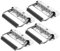 iplusmile 4 Stück Klappgriff Robuste Griffe Für Die Brust Aufzug Hardware-kit Für Den Kofferraum Eines Dampfers Großer Griff Schwarze Schrankgriffe Tür Frühling Rostfreier Stahl Silver