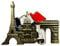 Paris Fridge Magnet | 2 Pieces Retro Paris Metal Fridge Magnets | Decorative France Metal Fridge Magnet | Europe Tourist Souvenir Refrigerator Magnets