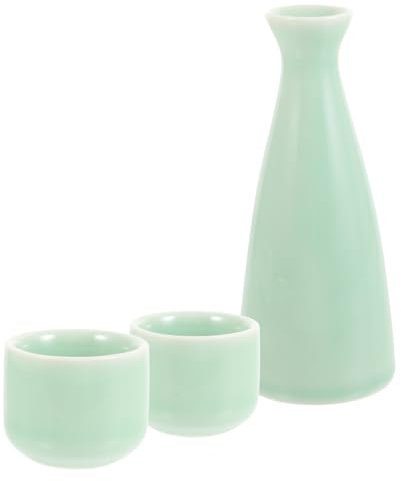 LABRIMP Sake Japonés Cerámico Tradicional Conjunto De Botella y Vasos Para Licor Juego Para Regalar Bodas y Ocasiones Especiales Diseño Blossom Fácil De Limpiar y Uso Diario