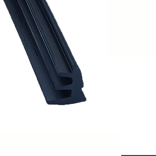 HMBEST 5M Tre T Tipo Striscia di Tenuta in Lega di Alluminio Porte E Finestre Vetro Accessori Fissi Gomma Siliconica La Fessura della Carta Gap Filler,8.5 * 12
