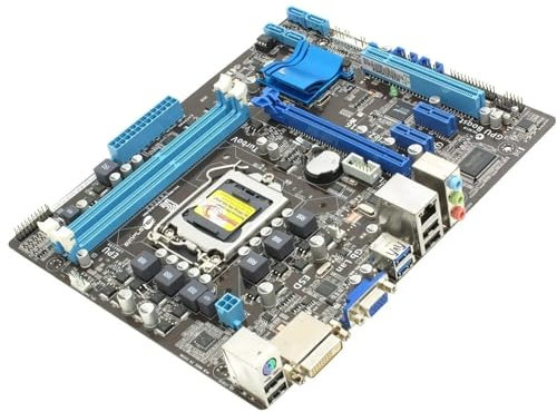 SIMPLETEK – Scheda Madre con Mascherina microATX LGA 1155 | DDR3 | DVI VGA IDE SATA | PCIe x16 per scheda video PCIe x1 (Ricondizionato)