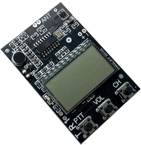 Pqahffowr FM Walkie Talkie Circuit Board FM Receiver Board Multi-Function FM Transmitter Receiver 7 Frequency 27-480MHz DC3.3-6V