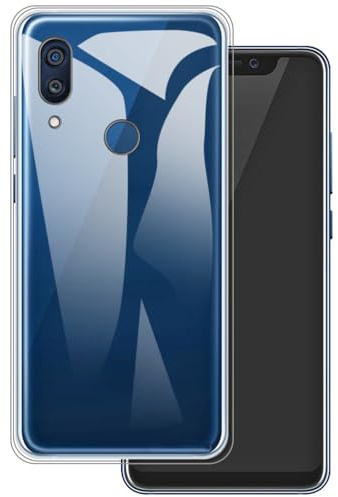 OAGELIM Schützende Telefonhülle für Axon 9 Pro - Transparent | 6.21 Flexible stoßfeste Gel-TPU-Hülle, kratzfest und mit militärischem Fallschutz