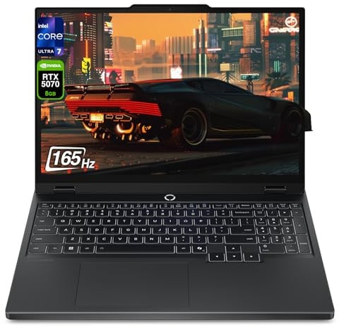 Lenovo Legion 5 Gaming Laptop, Intel Core Ultra 7-255HX, 32 GB DDR5 RAM, 1 TB PCIe SSD, 15.1 WQXGA Display, Nvidia GeForce RTX 5070, 24-Zone RGB QWERTZ Tastatur, Windows 11 Home, Eclipse Black