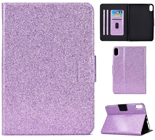 DayQiQiPu Étui pour Lenovo Tab P11/ P11 Plus TB-J606, TB-J616 (11 Pouces) Cas de Protection léger Motif Scintillant Housse avec Flip Support et Portefeuille en Auto Veille/Réveil Coque, Violet