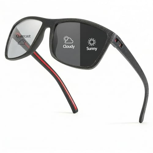 LVIOE Selbsttönende Sonnenbrille für Herren, UV400-Schutz
