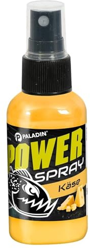 Paladin Power Series Liquid Spray, Köder-Aroma, 50ml, für Natur- & Kunstköder, Starke Haftung, Mehr Bisschancen (Käse)
