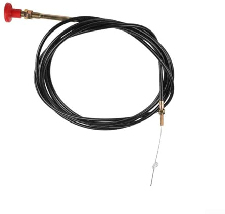 Traktor Abschaltzug 2245, Push-Pull Choke Stop Kabel mit rotem Knopf für Landmaschinen Einbau Ersatzteil
