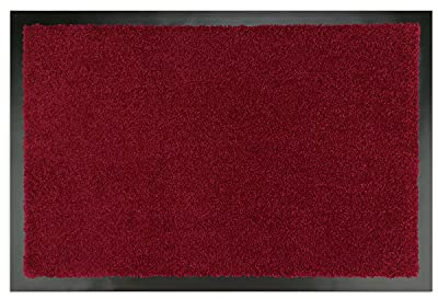 WohnDirect Premium Fußmatte Rot 50x70 cm für Innen und Außen - Schmutzfangmatte mit sehr guter Schmutzaufnahme - rutschfest & waschbar - Küchenteppich, Teppich Läufer, Küchenläufer, Eingangsmatte