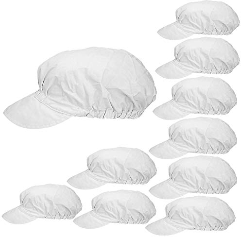 MISEMIYA - Gorro Visera Gorro Visera Unisex Gorro Cocina Gorro Chef Gorro COCINERA Gorro Cocinero - Ref.923 - Blanco, Pack* 1 Pcs