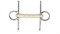 Lorina Flexi Stangen Knebeltrense (5.5in / 140mm) (Silber/Weiß)