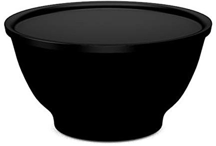 Ornamin S1206 Hungry Harry XL Bowl 2GO | 1600ml Buddha Bowl Schale | Große Ramen Box für Co-Working & Uni | Made in Germany | Porzellan-Optik | Bruchstabil