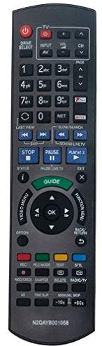 VINABTY N2QAYB001058 Télécommande de Remplacement pour Panasonic HDD DVD DMR-BWT850EB DMR-HWT250 DMRHWT250