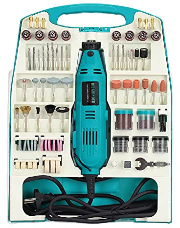 NAIZY 226tlg Mini-Winkelschleifer Satz Multifunktionswerkzeug Schleifermachine Mini Schleifer mit Zubehör für Heimwerker und Handgefertigt