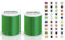 2x Madeira Polyneon 40 | SET | 1.000 m Spule | Doppelpack | Stickgarn | Maschinenstickgarn (1988 Grasgreen (Grasgrün))