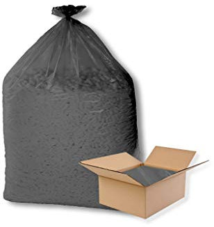 dm-folien Graue Müllsäcke 150 Liter I 140 Stück I 900 x 1200 mm I Große Abfallbeutel für leichte bis mittelschwere Abfälle I Reißfeste Müllbeutel aus LDPE Regenerat I Foliensäcke 60 my