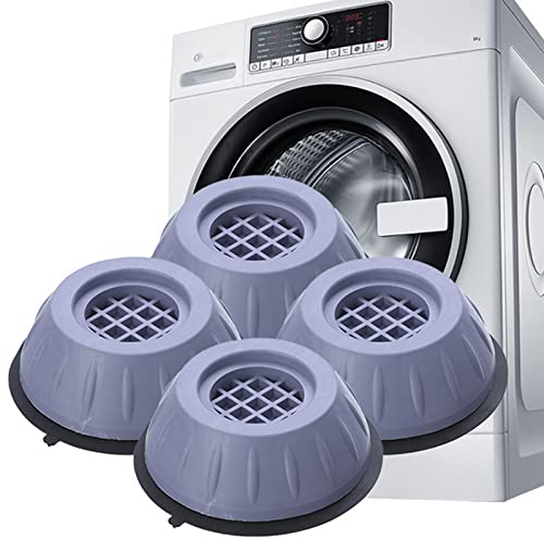 Tuofang 4 Pièces Tapis Anti-Vibration pour Machine À Laver, Tampons À Pieds de Machine à Laver, Empêchent le Bruit de Bouger, pour Lave-Linge et Sèche-Linge (3.5CM)