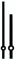 SELVA Zeigerpaar Euronorm, Balken, schwarz, Minutenzeiger-Länge 80 mm
