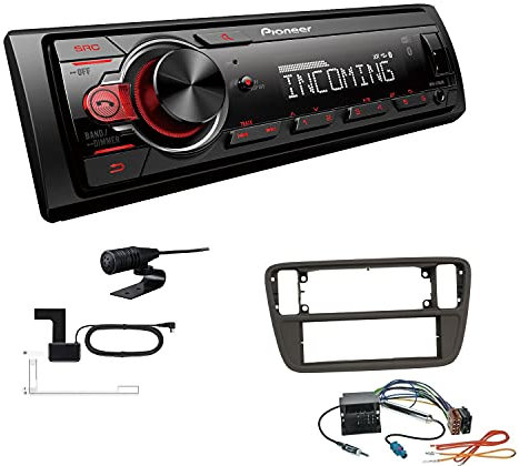 Pioneer MVH-330DAB 1 DIN Autoradio DAB+ Bluetooth USB AUX passend für Seat MII ab 2011 schwarz
