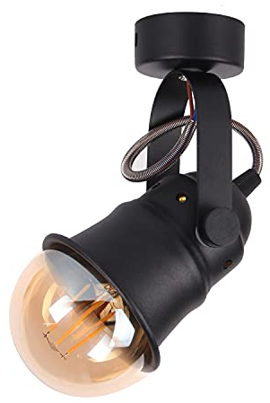 TWSXTE Vintage Deckenleuchte Retro Wandlampe LED Strahler Verstellbare Rustikal Wandleuchte, E27 Fassungen für Lampen bis 60W (ohne Glühbirne)