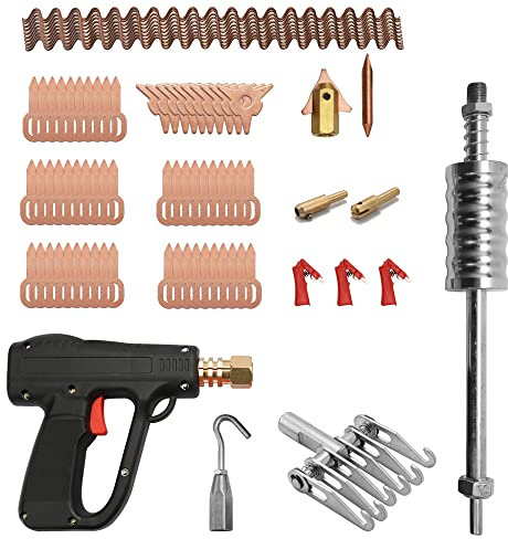 Geevorks Kit di estrattori per ammaccature, 86 pezzi, strumenti di riparazione di carrozzeria, macchina per rimozione di piegamenti, dispositivo di rimozione di ammaccature