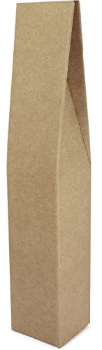 Fixo Pack 18400. Pack de 5 Estuches Para 1 Botella de Vino 75cc. Cartón, 75x75x420mm