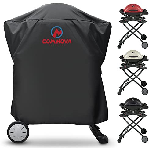 Comnova Weber Grill Cover - Q Series, Q2000/Q200/Q1000/Q100, Q2200, 2400, 1200, 1400 & More - Heavy Duty & Waterproof