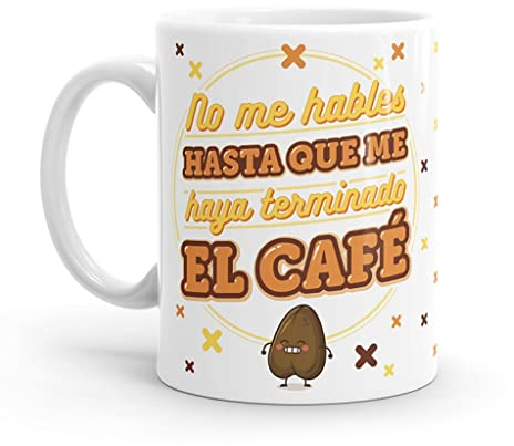 Puterful - Taza con frase No me hables - Tazas originales para café - Resistente al microondas y lavavajillas