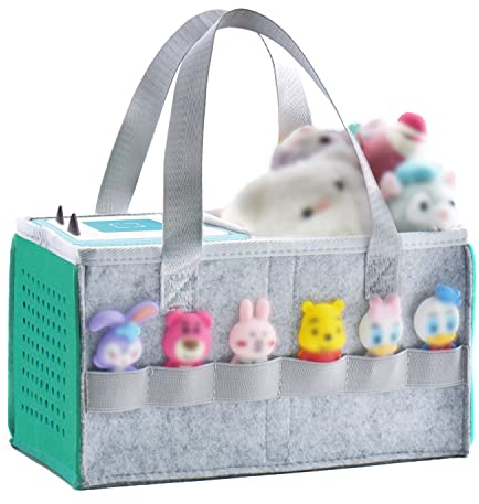 Tragetasche für Toniebox-Starterset und Zubehör, Filz-Organizer-Tasche für Tonies-Figur, Reise-Tragetasche mit Griff (Grün)