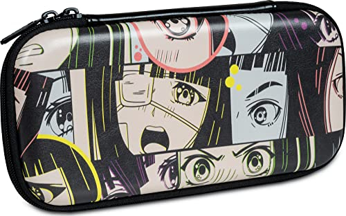 NACON - Hartschalentasche für Nintendo Switch - Manga Design, Joy-Con-Controller Kompatibel, Innenfach für Spiele, Schutz- und Transportfunktion, Reißverschluss