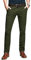 Aeslech Pantalon chino fuselé extensible décontracté pour homme Coupe droite, vert militaire, 40