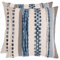 Tosleo 2er Set Kissenbezug Chenille 45x45cm Kissenhülle Sofakissen Streifen Dekokissen Boho Deko Kissenbezüge für Sofa Wohnzimmer Schlafzimmer Outdoor Kissen (Himmelblau, 45 x 45 cm)