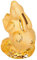 Toyvian Häschen Spartopf Sparschwein des Neuen Jahres Goldene Häschenfigur Puppe Spardose Schreibtischaufsatz Cartoon-Geld-Glas 2023 Tischdekoration Glasierte Keramik Hase China