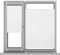 Window Blinds, No Drill Blinds, 40 x 80 cm Thermal Blackout Privacy Protection, Plisse Conservatory Blinds Includes All Assembly Parts, for Windows and Doors, White