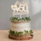 DazzJoy Holz Tortendeko 50. Geburtstag für Mann und Frau - Cake Topper, Alles Gute zum 50., Happy 50th Birthday Torten Deko, Kuchendeko für Geburtstagsfeier