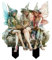 Mxshc Estatua de hada de jardín de acrílico para decoración de macetas de flores, figuras de hadas en miniatura, decoración de macetas para interiores y exteriores, arte decorativo para patio
