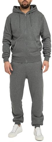 Basisstoff Laufkumpel Herren Jogging Anzug Dunkelgrau Gr. XL