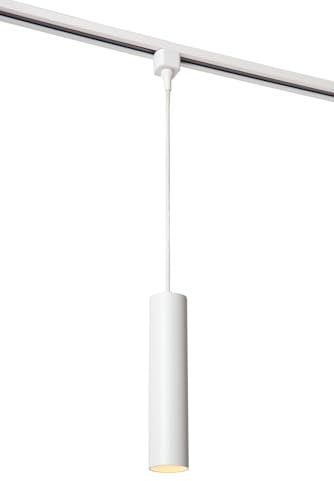 LUCIDE TRACK FLORIS Lámpara colgante - Sistema de carril monofásico/Iluminación con rieles - 1xGU10 - Blanco (Extensión)