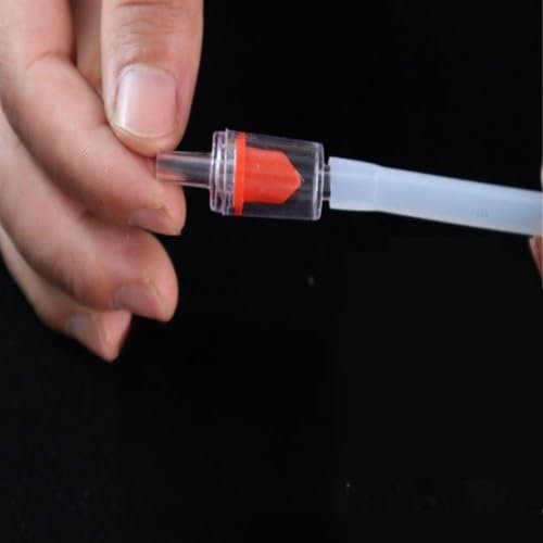 Zeroupshop 3 mm bis 12 mm Kunststoff-Rückschlagventil, transparent, für Wasser, Benzin, Diesel, Öle und andere Flüssigkeiten (6 mm Typ B)